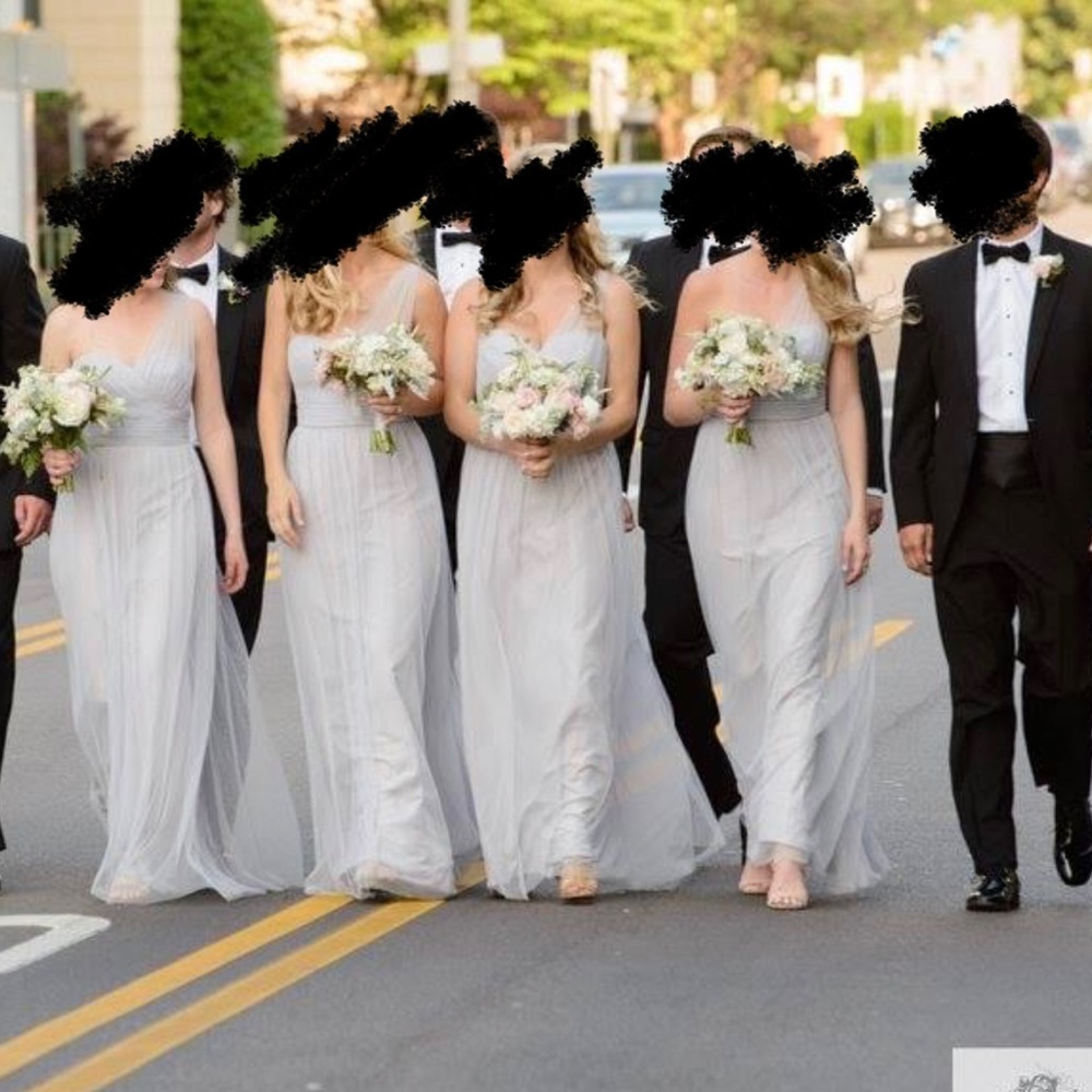 Amsale Tulle One Shoulder Bridesmaid Dress